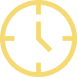 Ilustração de um relógio amarelo para simbolizar tempo ou cronograma